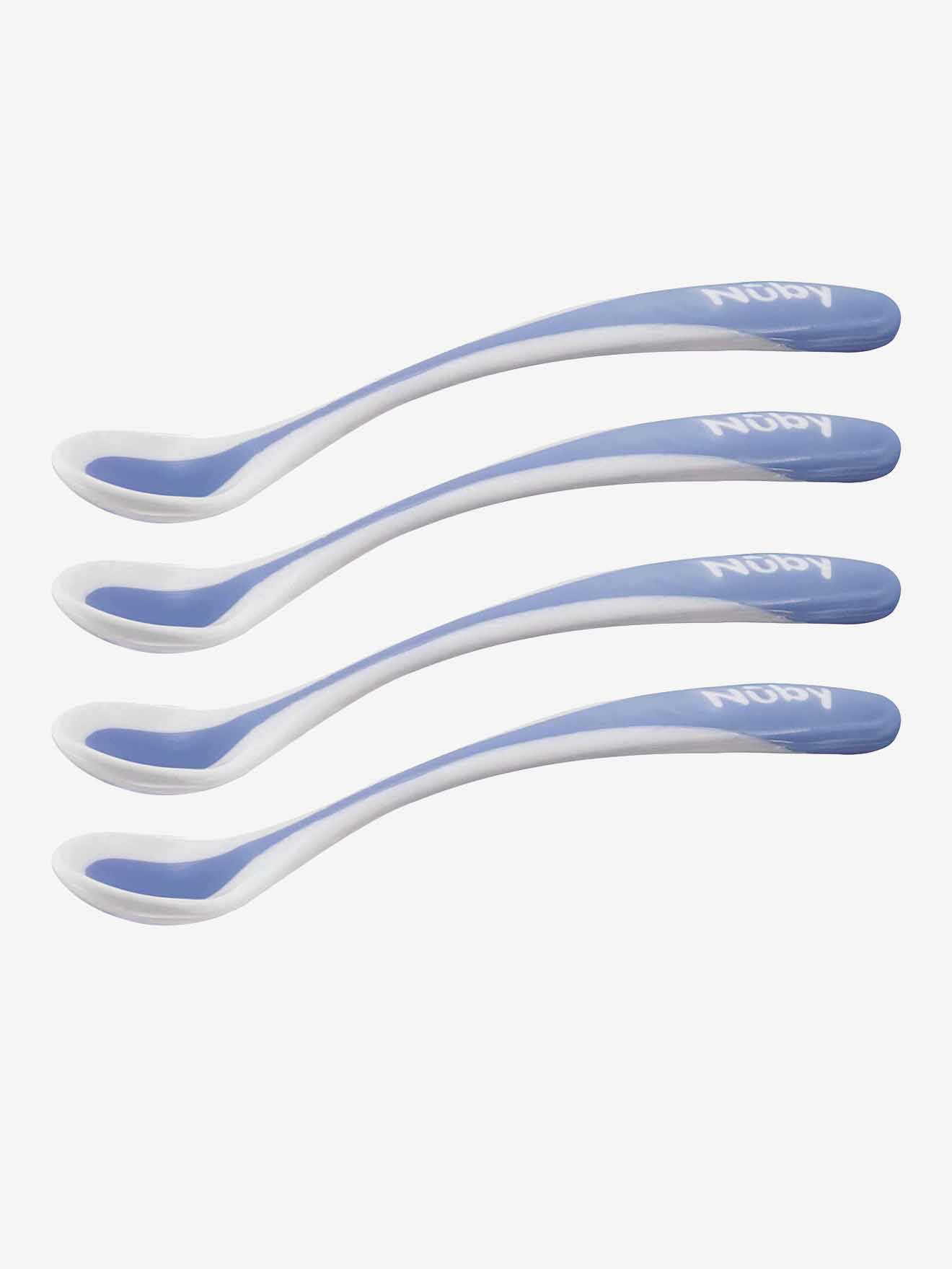 Lot de 4 cuillères bébé thermosensibles NUBY aléatoire