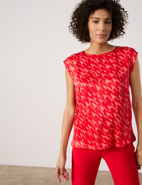 Nachhaltiges Blusenshirt mit Allover-Muster