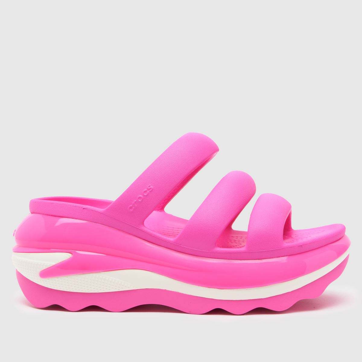 Crocs Mega Crush hárompántos szandál rózsaszínben