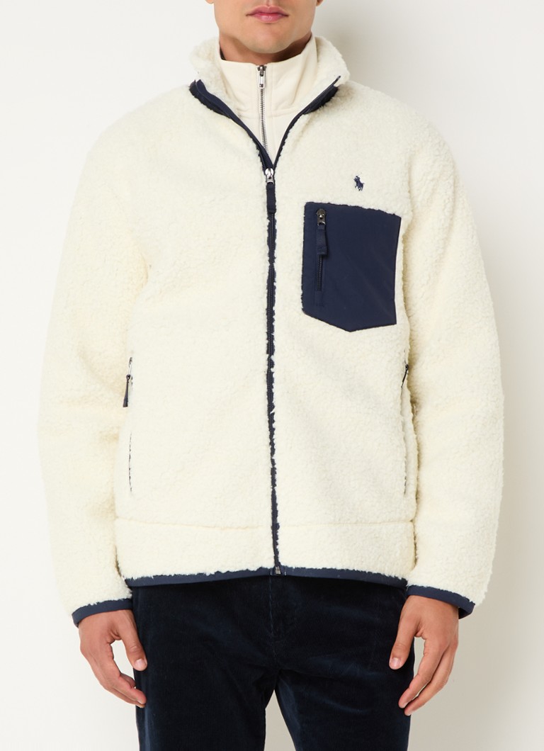 Ralph Lauren jakna z zadrgo in vezenim logotipom