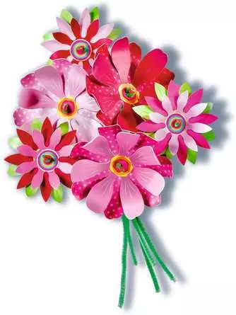 Paper Art Blumen & Schmetterlinge - Bastelset für Kinder ab 6 Jahren