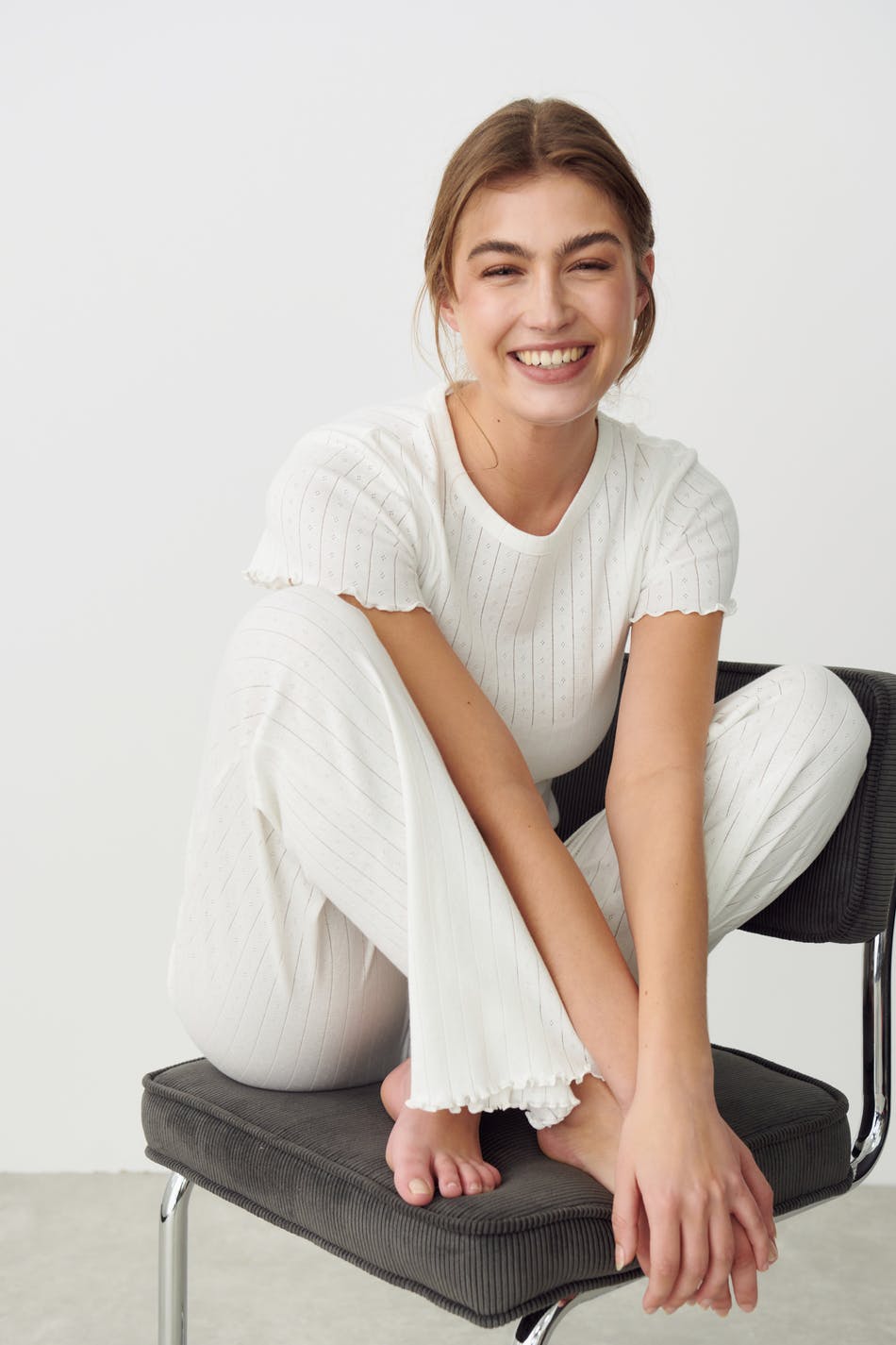 Pointelle pyjamas trousers