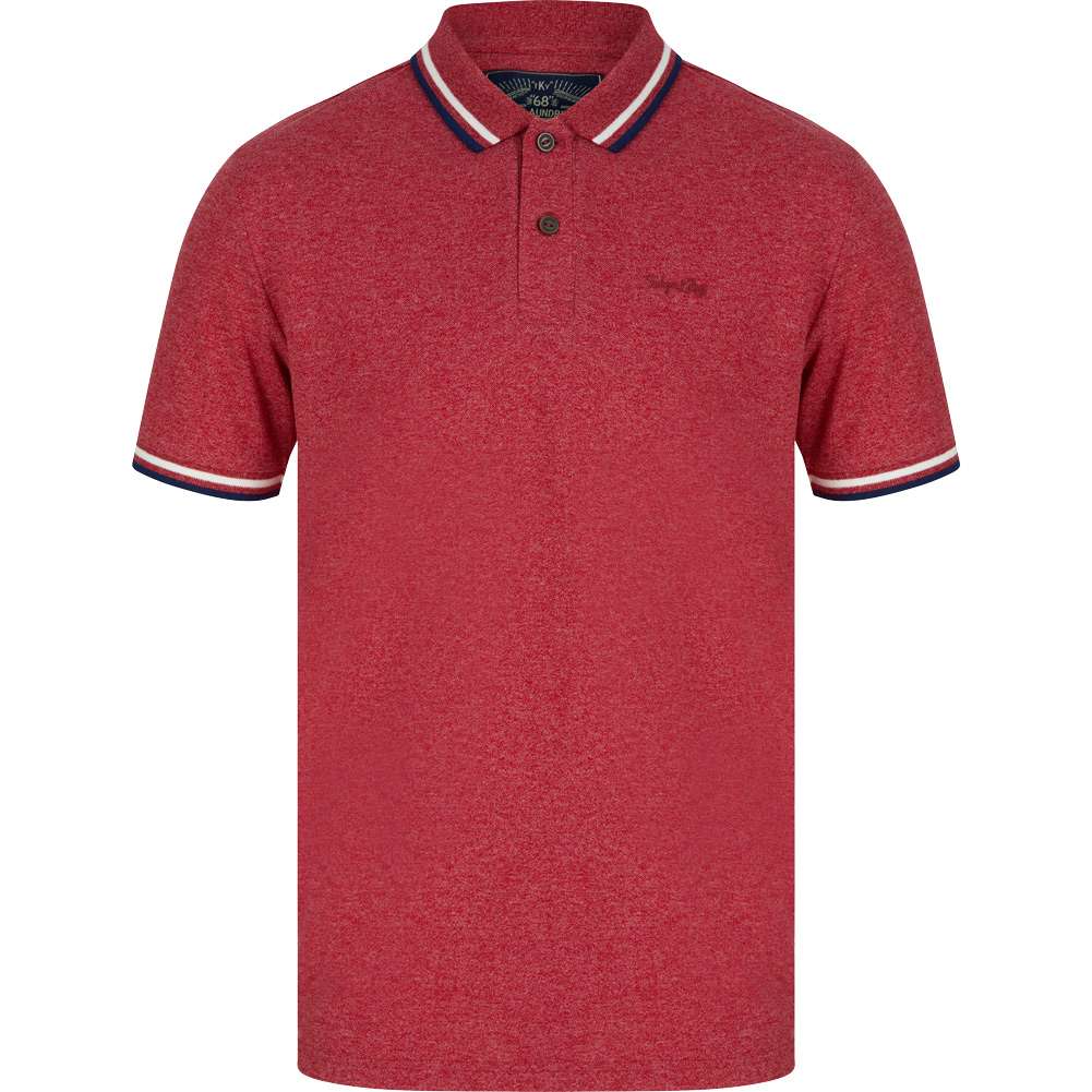 Tokyo Laundry Thornwood Herren Polo-Shirt 1X15426R1 Chili Pepper
