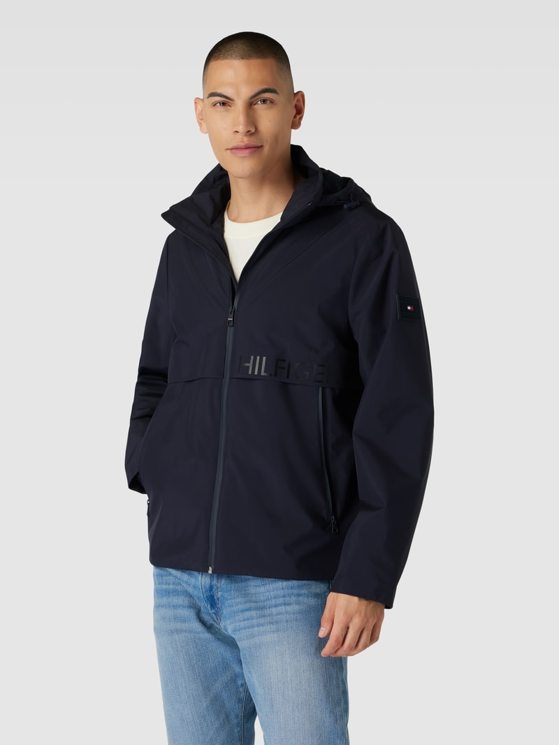 Jacke mit Stehkragen in marineblau