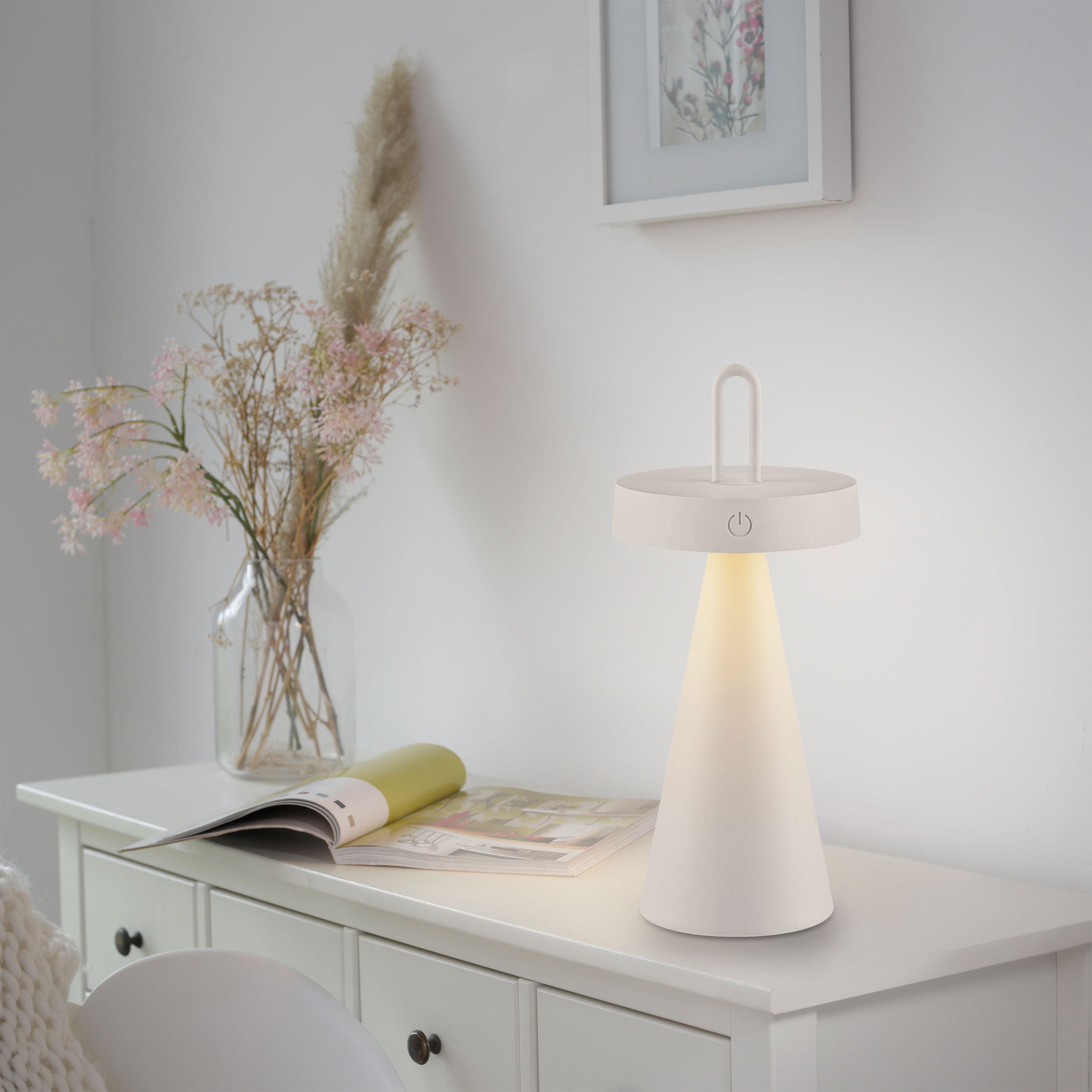 JUST LIGHT.LED-Akku-Tischleuchte 1flg