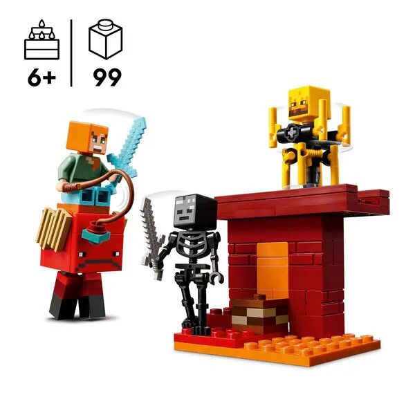LEGO Minecraft 21266 Lavos mūšis Netheryje