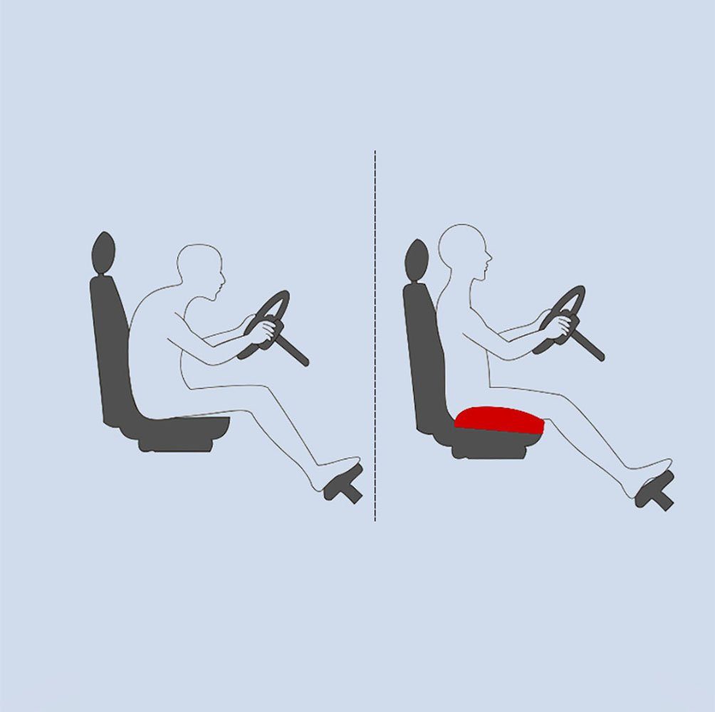 Runxizhou Sitzkissen Auto sitzerhöhung Erwachsene, ergonomisches komfortsitzkissen