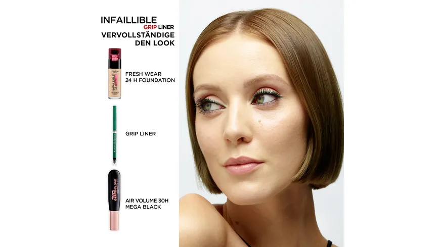 L'ORÉAL PARIS Infaillible Eyeliner Grip Automatic Gel 01 - Intense Black