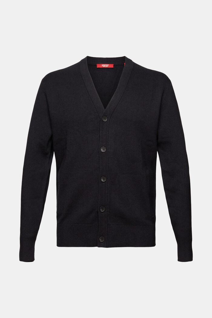 Wollmix-Cardigan mit V-Ausschnitt