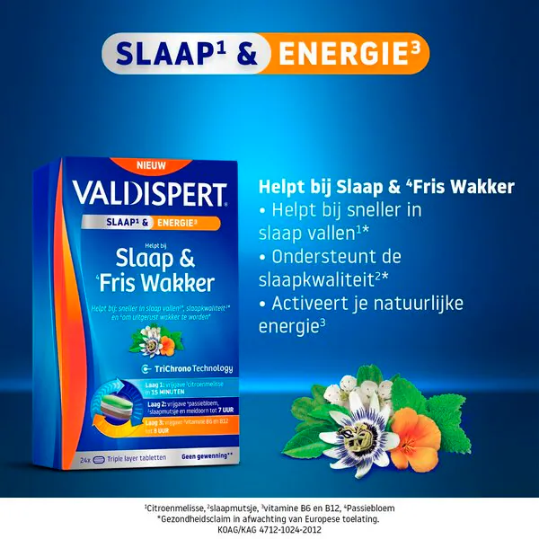Valdispert Alvás és Ébredés Frissítő Háromrétegű Tabletták 24 db