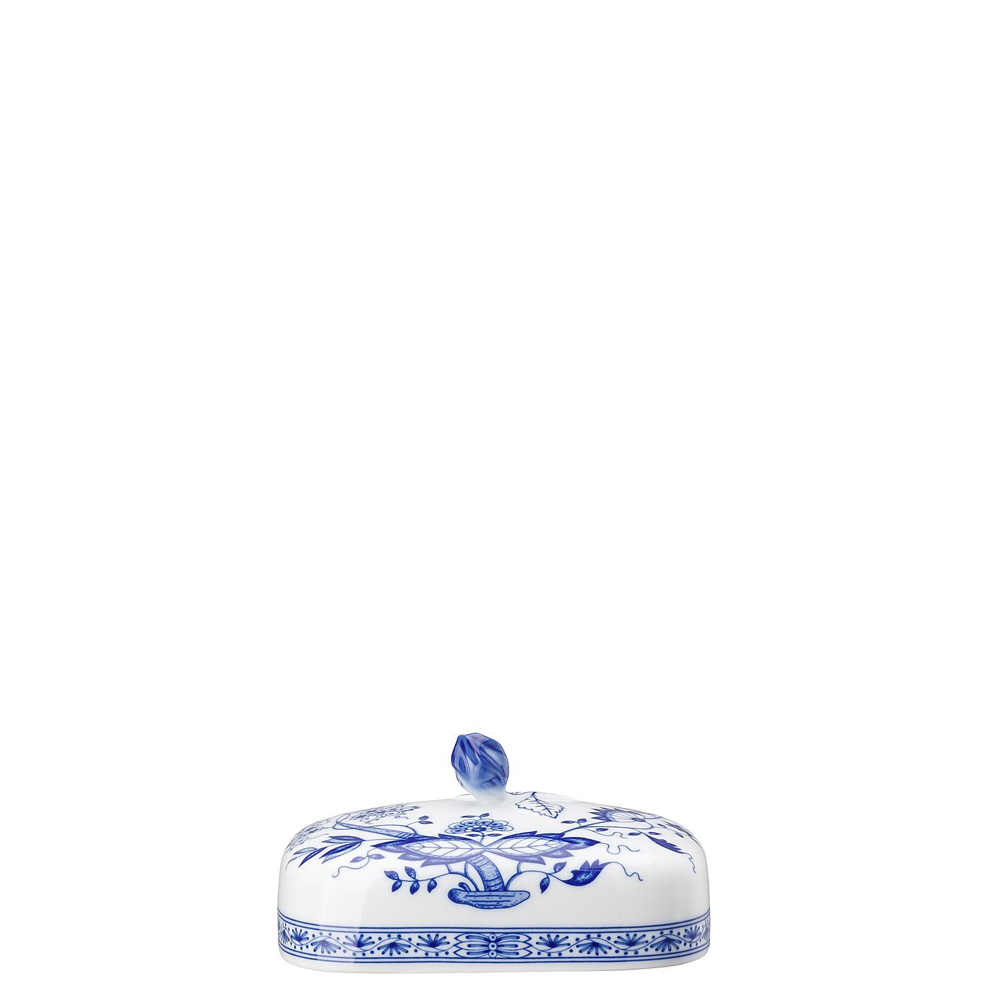 Hutschenreuther Butterdose Blau Zwiebelmuster Butterdose 250 gr., Porzellan