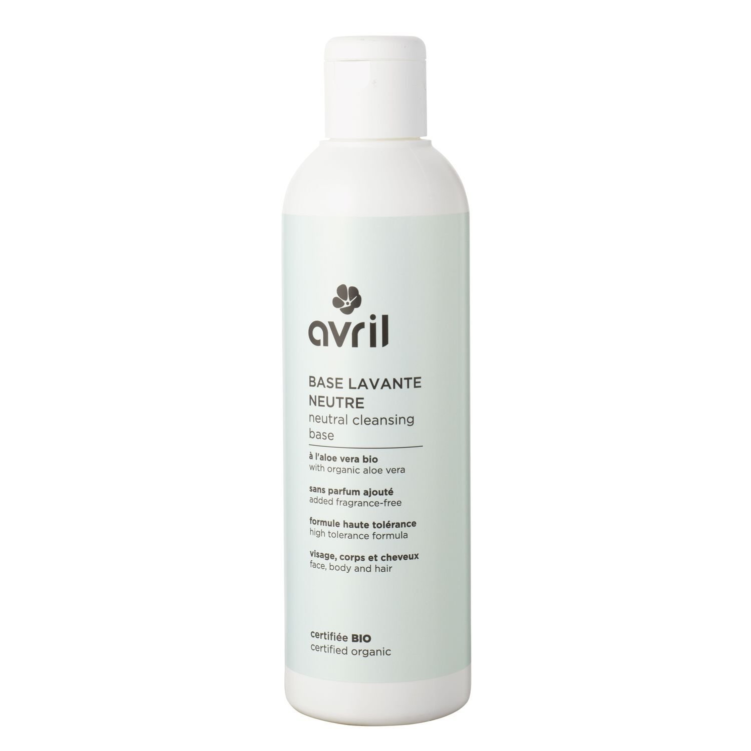 Avril Visage, Corps & Cheveux - Certifiée bio Base lavante neutre - sans parfum