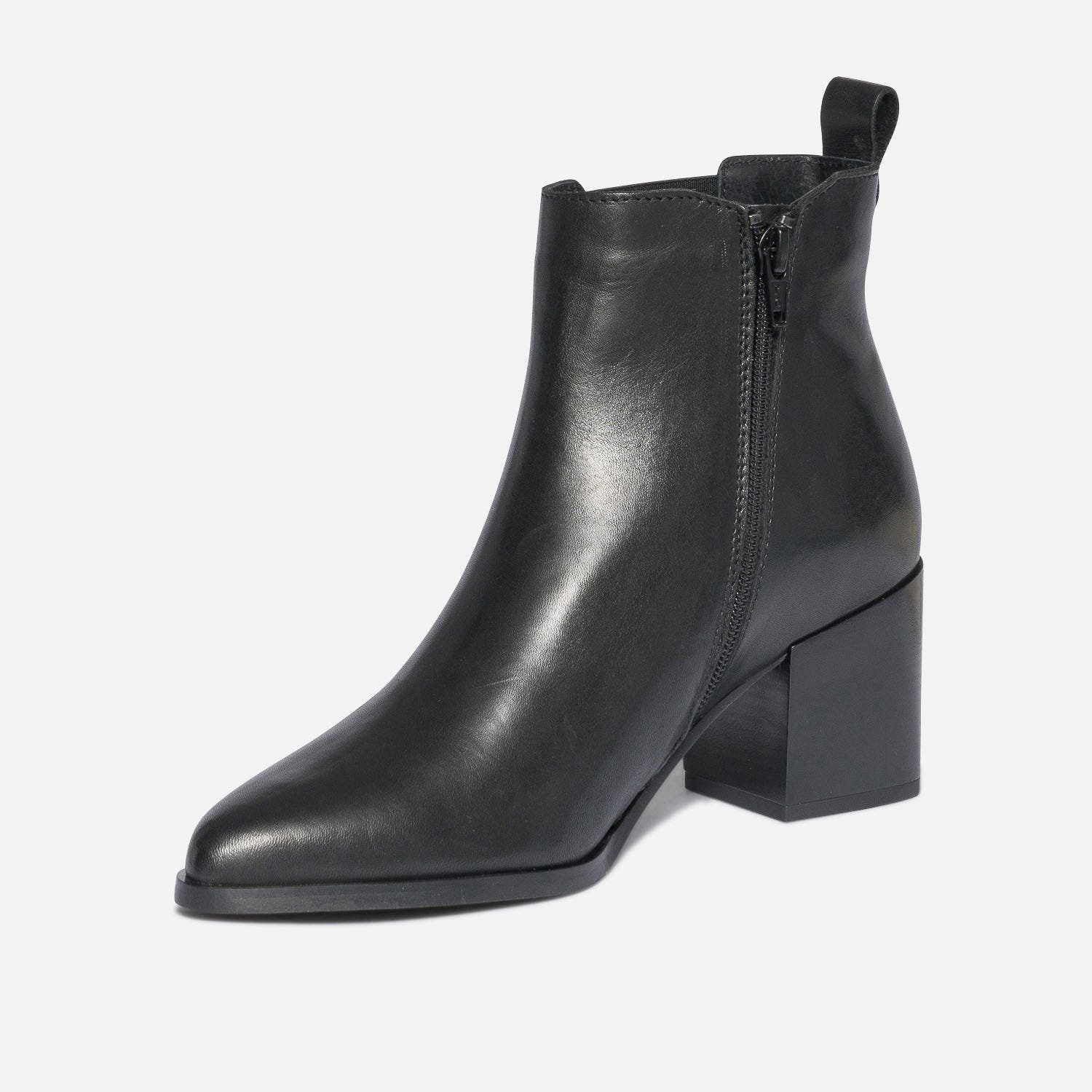 Boots TEXTO noir éco-conçu en cuir