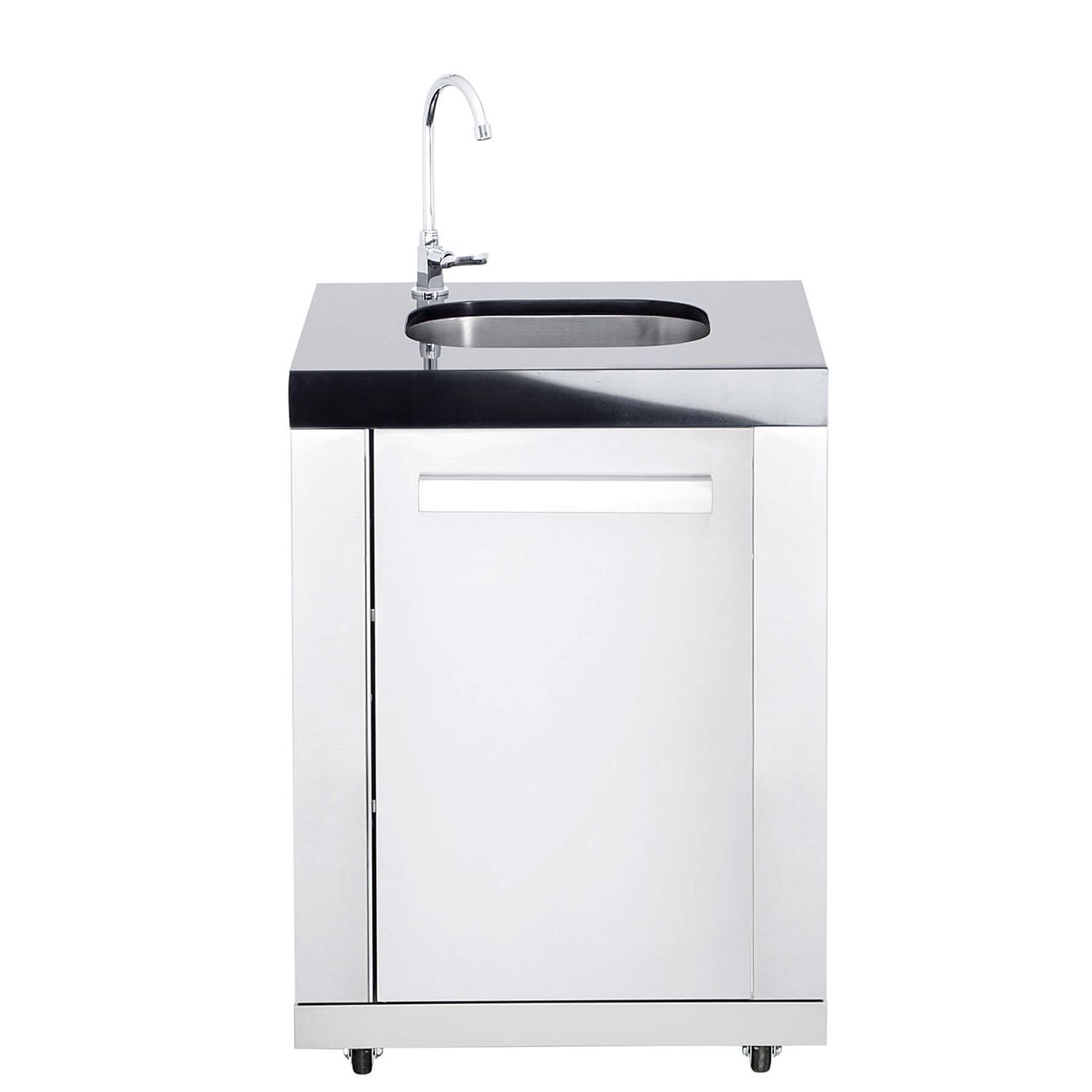 Allgrill Modul 8 Einzelwaschbecken 63x58x90 cm Nettogewicht 65 kg Volledelstahl Oberfläche