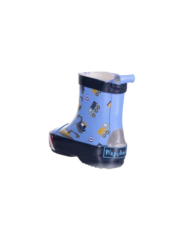 Playshoes Gummistiefel Halbschaft Baustelle in Bleu günstig kaufen