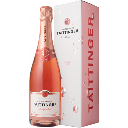 CHAMPAGNE TAITTINGER BRUT PRESTIGE ROSE - EN ETUI DIAMANT