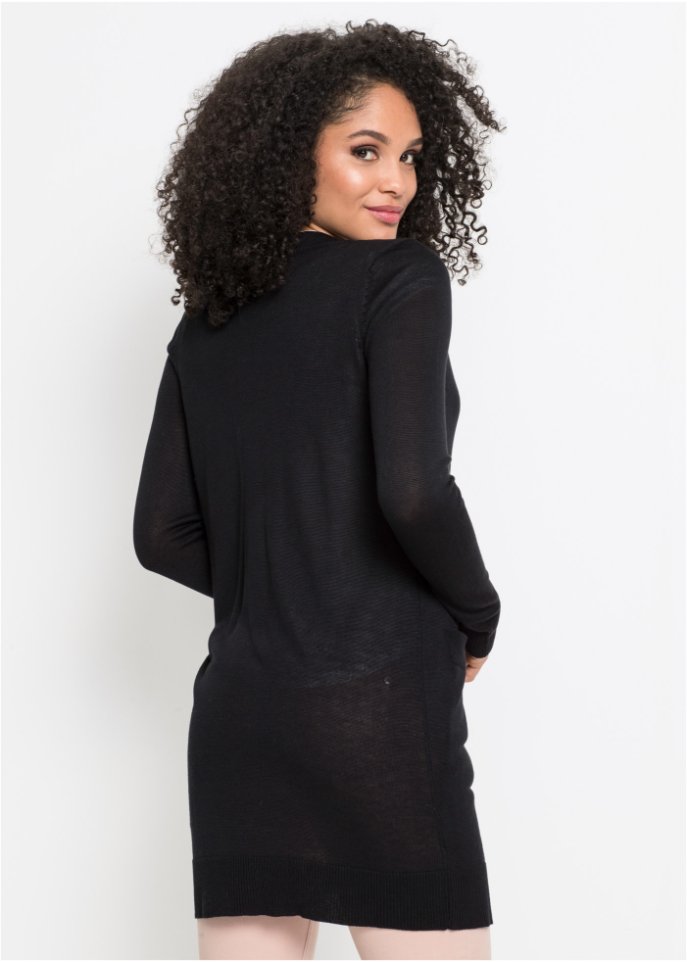 Longstrickjacke