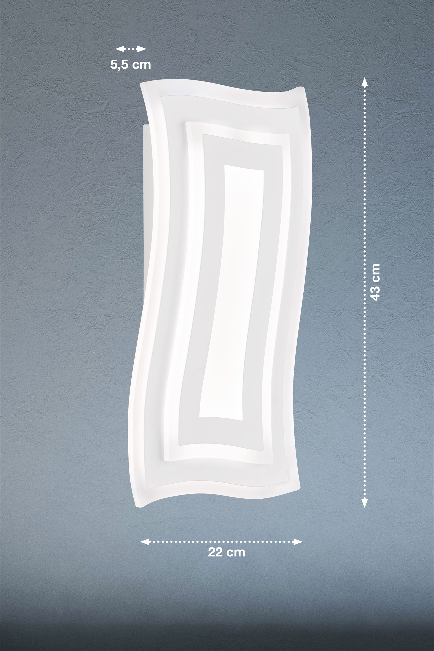 Fischer & HonselLED-Wandleuchte 1flg