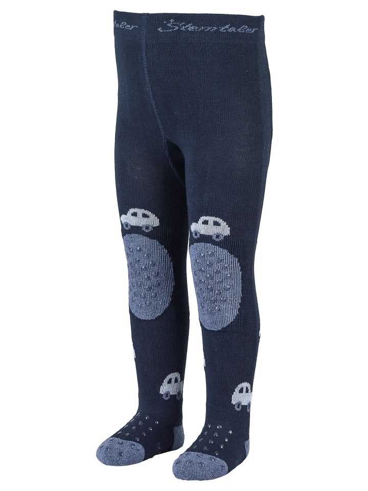 Sterntaler Krabbelstrumpfhose Auto in marineblau günstig kaufen
