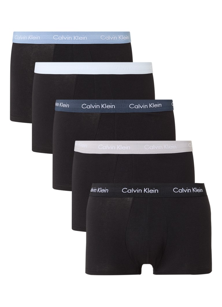 Calvin Klein Cotton Stretch boxer shorts with logo waistband in a 5-pack