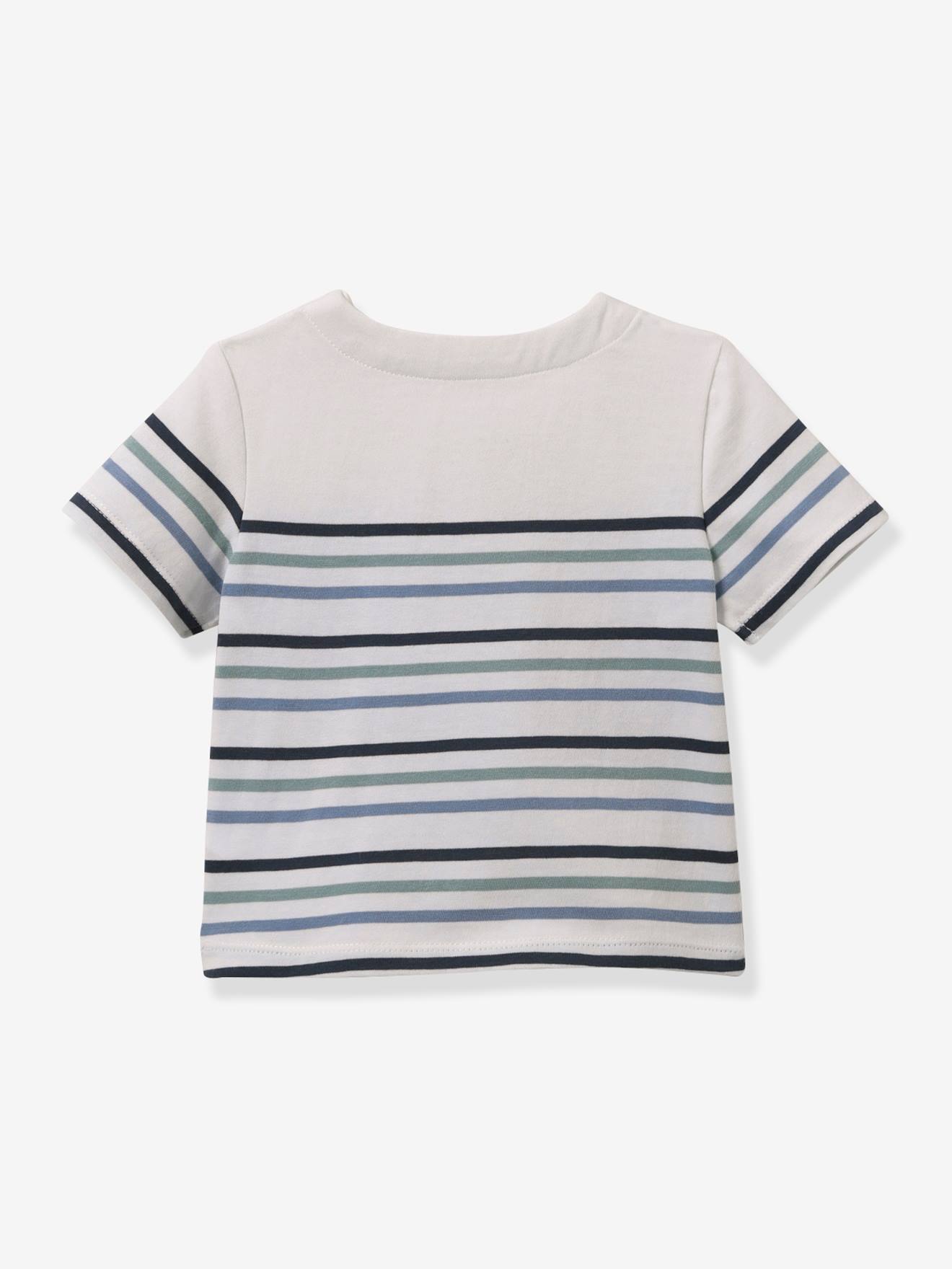 Cyrillus Baby T-Shirt aus Bio-Baumwolle CYRILLUS - grün gestreift