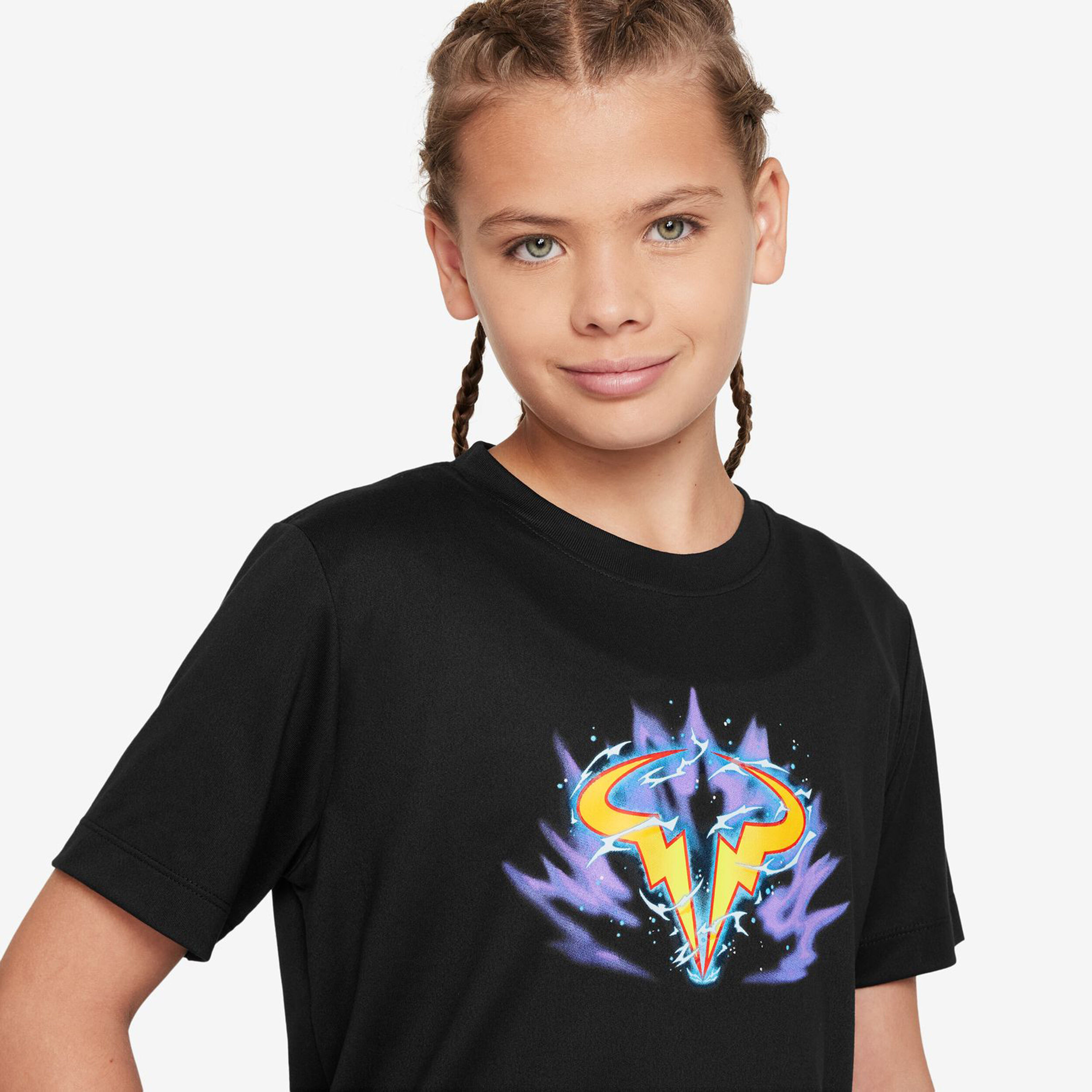 Dri-Fit Rafa T-Shirt Kinder - Schwarz