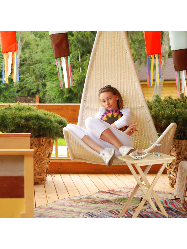 relaxdays Beistelltisch in Natur - (B)40 x (H)52 x (T)31 cm günstig kaufen onesize