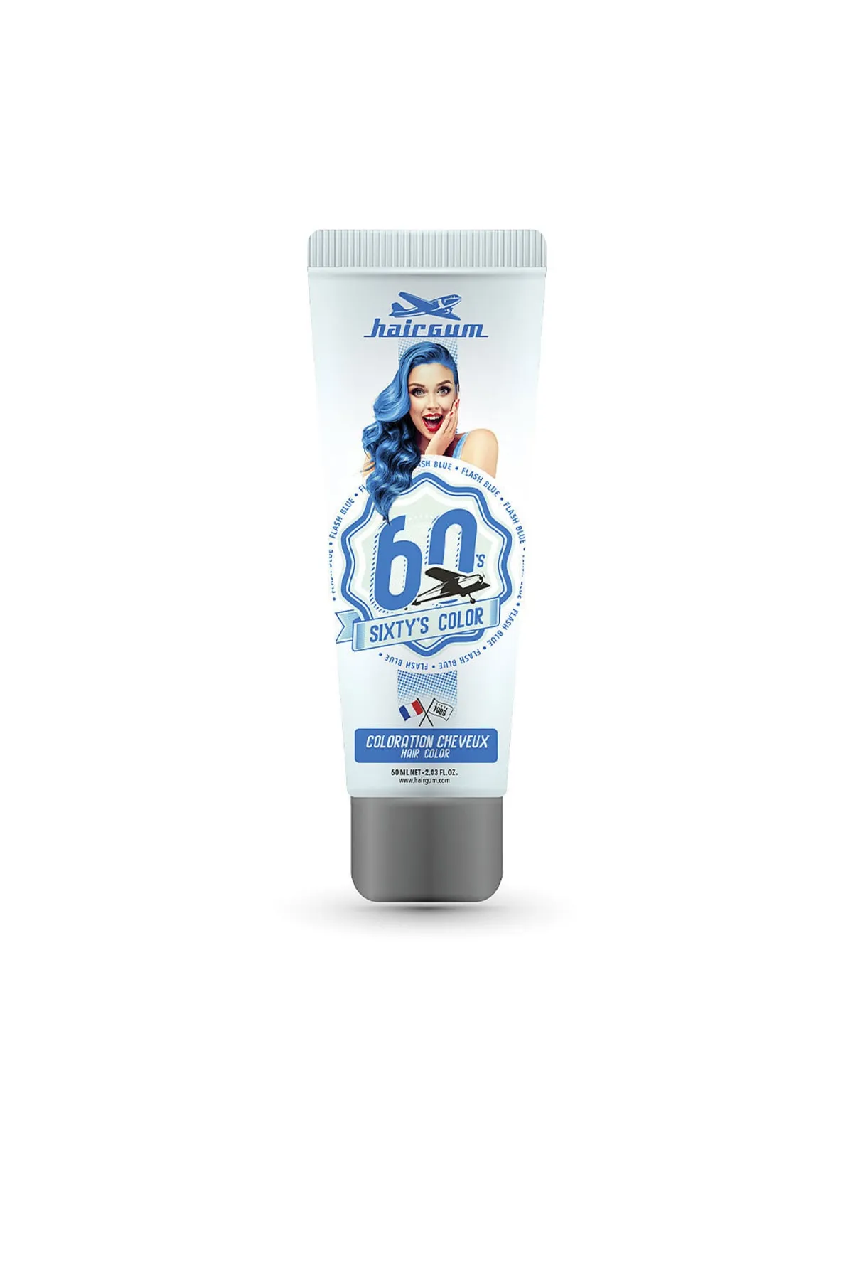 HAİRGUM  Sixty's Color Haarfarbe #flash Blue 60 ml