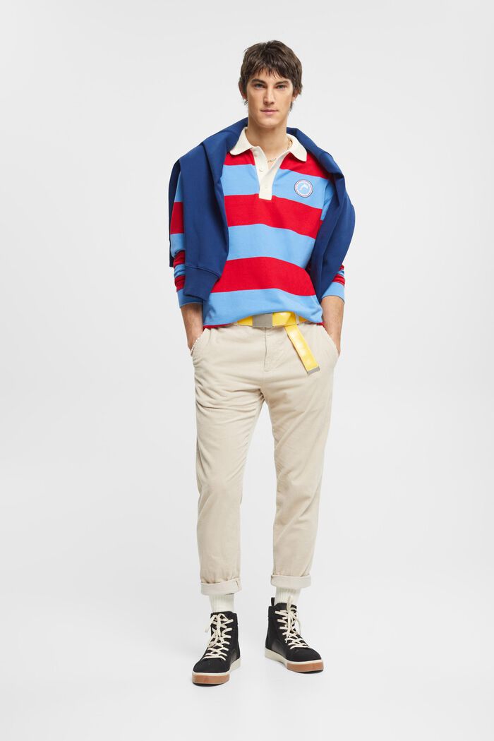 Gestreiftes Rugby-Polo