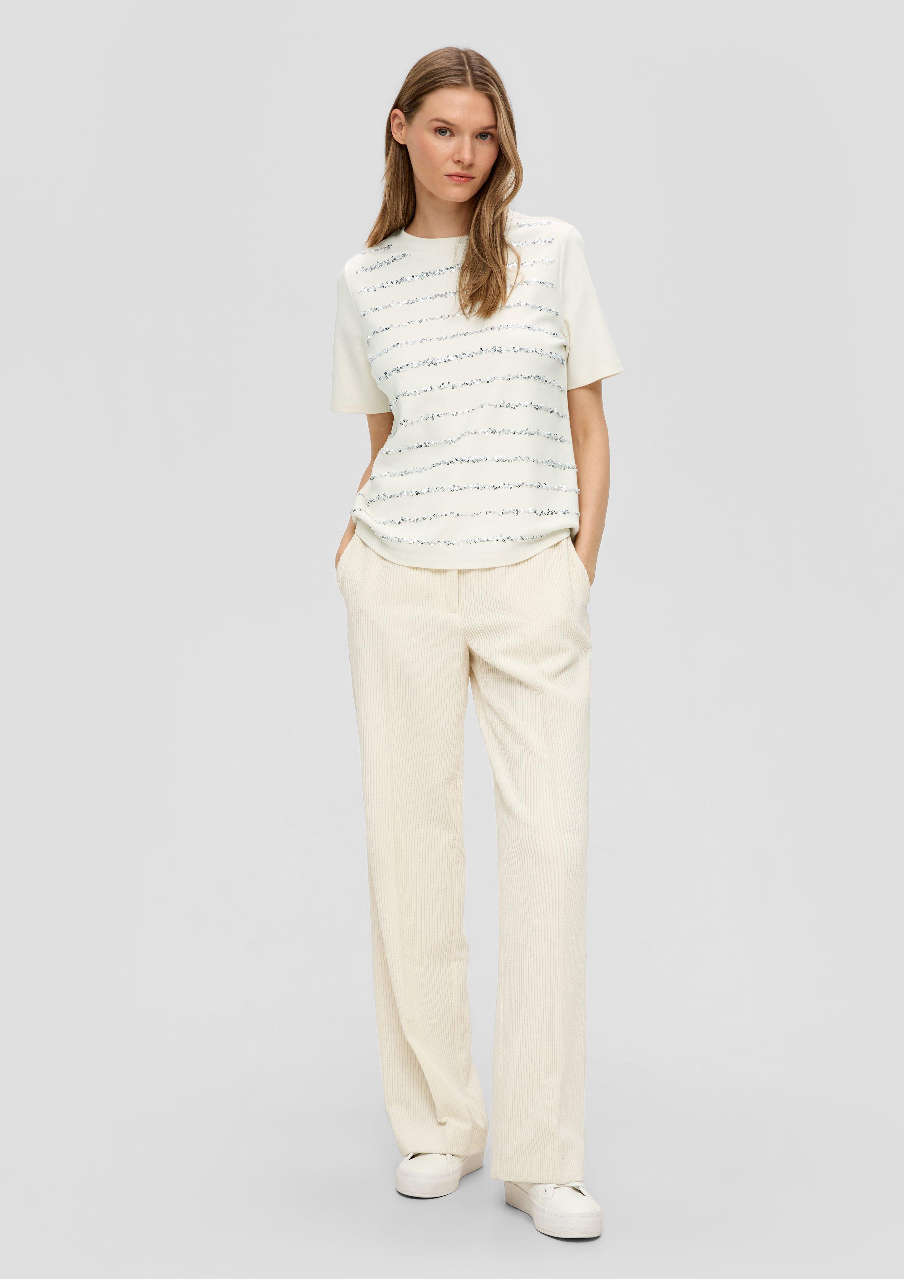 Baumwollshirt mit Pailletten  2138793-07D3