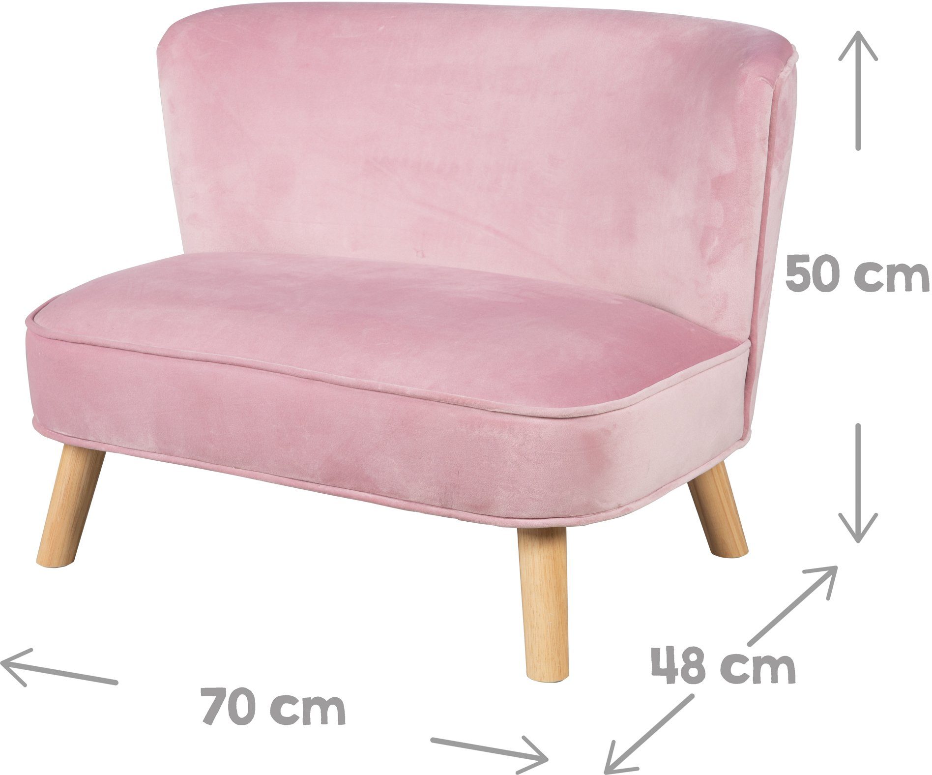 roba® Kindersitzgruppe Lil Sofa, (Set, 3-tlg), bestehend aus Kindersofa, Kindersessel und Dekokissen in Wolkenform