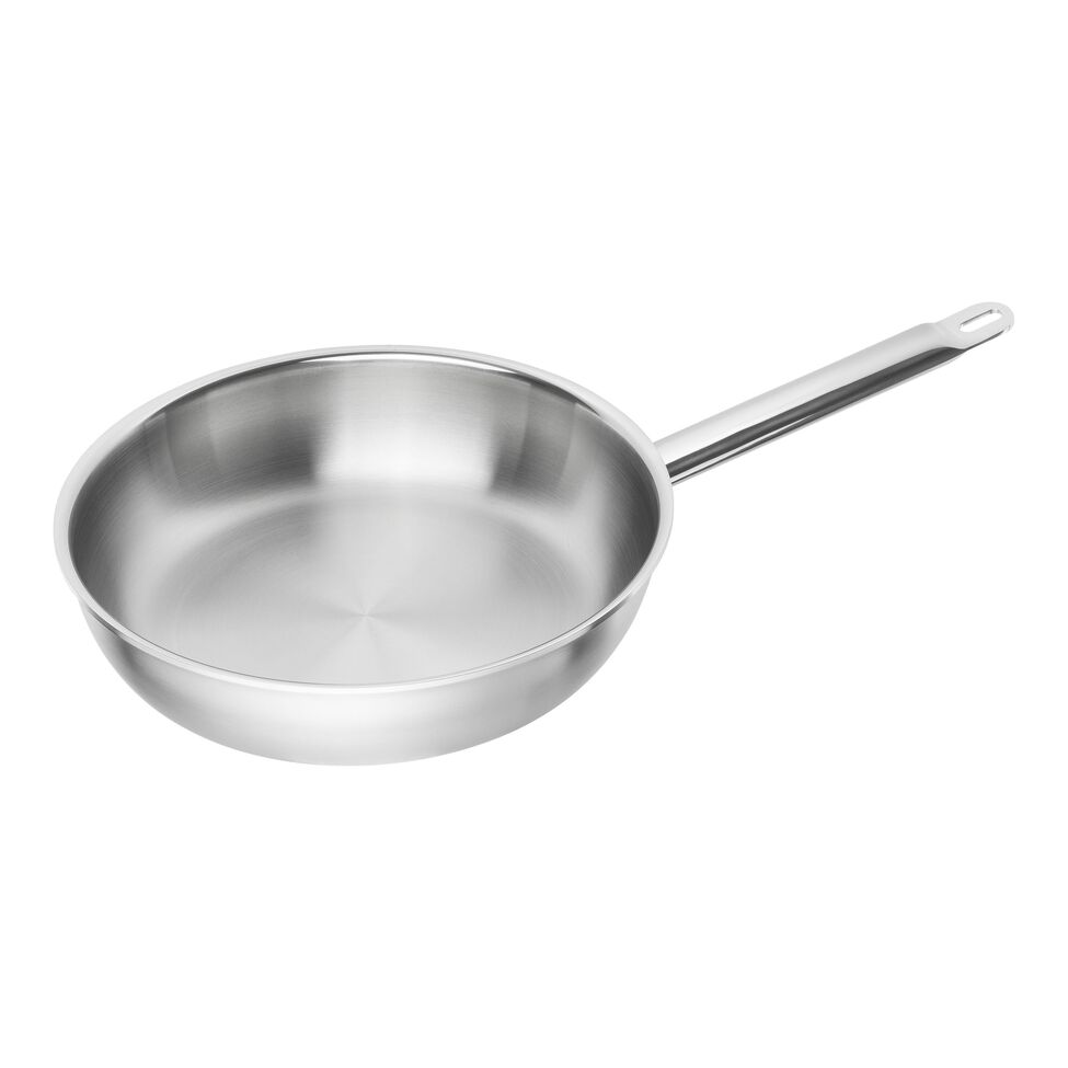 Bratpfanne 28 cm, 18/10 Edelstahl, Silber
