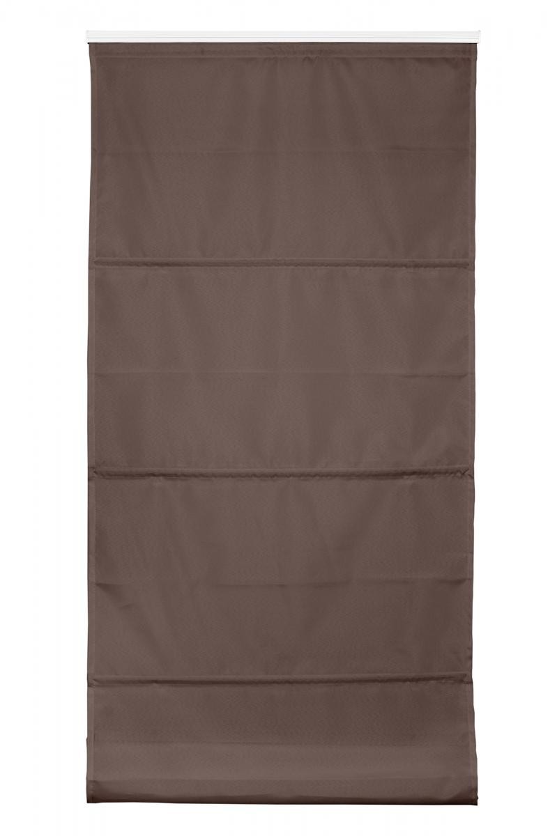Lichtblick Raffrollo Klemmfix TOP, ohne Bohren, verspannt Mocca, 100 cm x 130 cm (B x L)