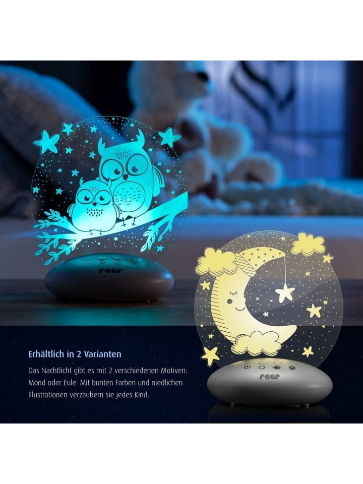 Reer ColourLumy Mond Beruhigungslicht in Weiß ab 0 Monate günstig kaufen onesize