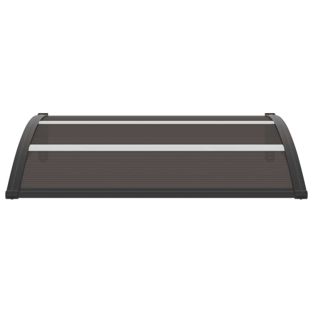 vidaXL Markise Türvordach Schwarz 120×80 cm PC
