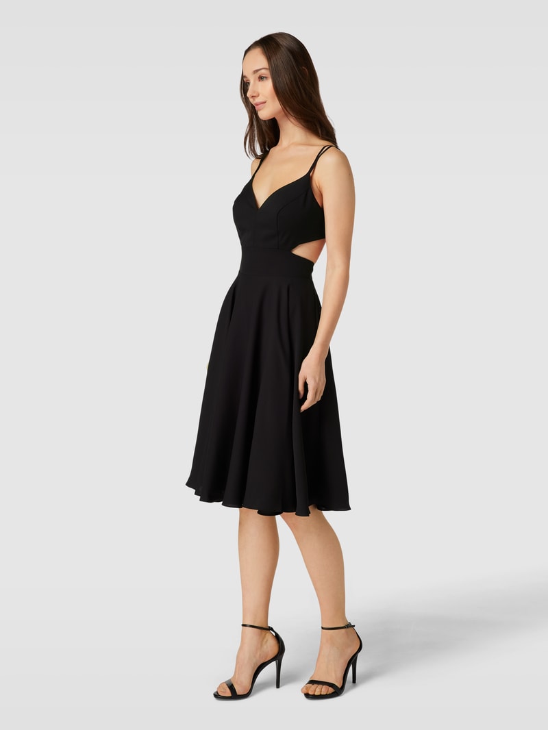 Cocktailkleid mit Cut Out in schwarz