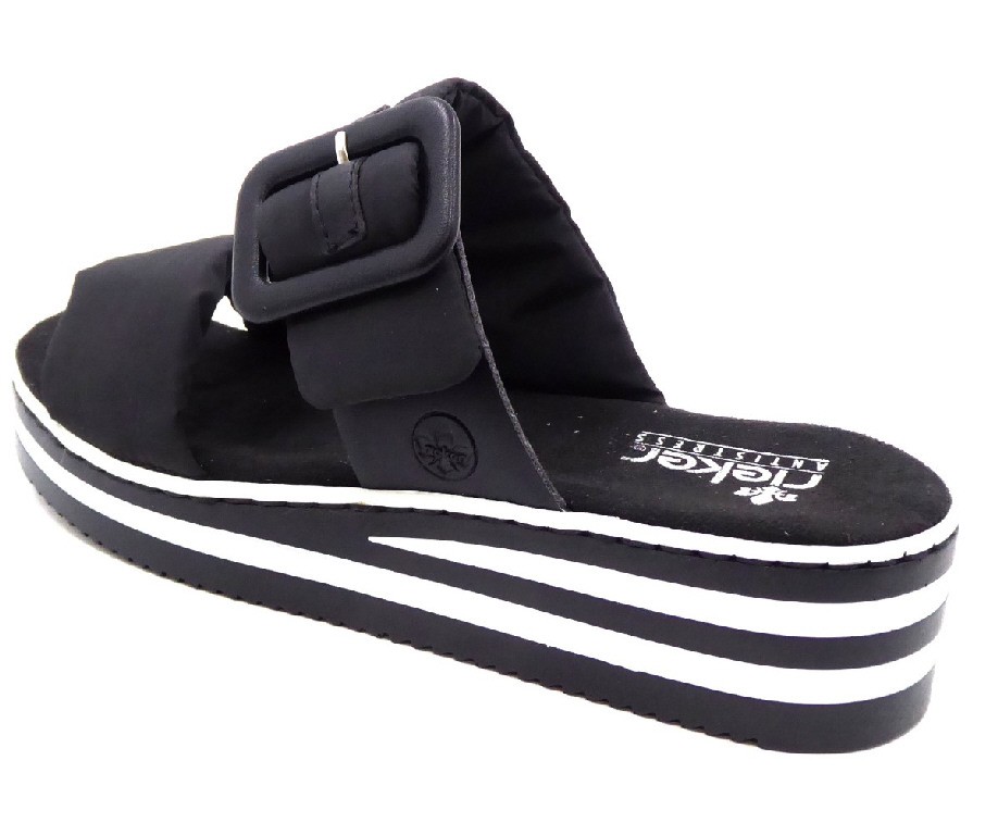 RIEKER Klassische Sandalen schwarz