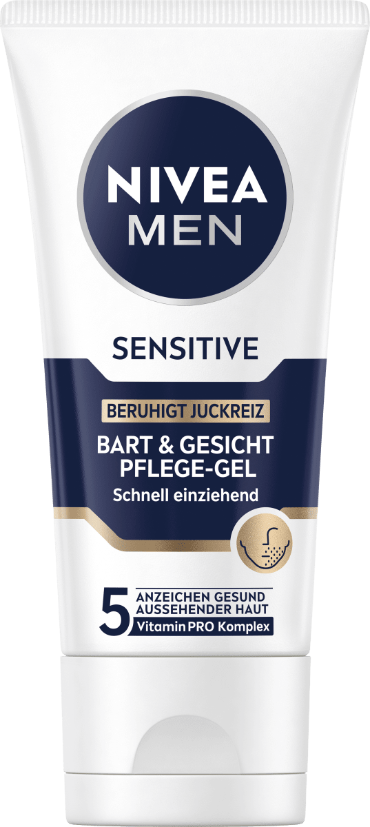 Bart & Gesicht Pflegegel, sensitive, 50 ml