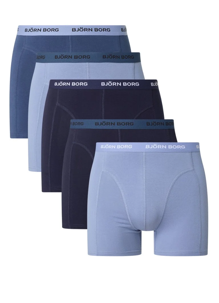 Boxer Björn Borg con fascia logo, confezione da 5