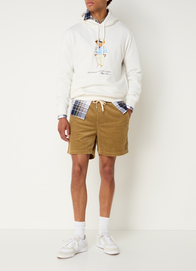 Pantaloni scurți din catifea reiată Ralph Lauren, croială dreaptă