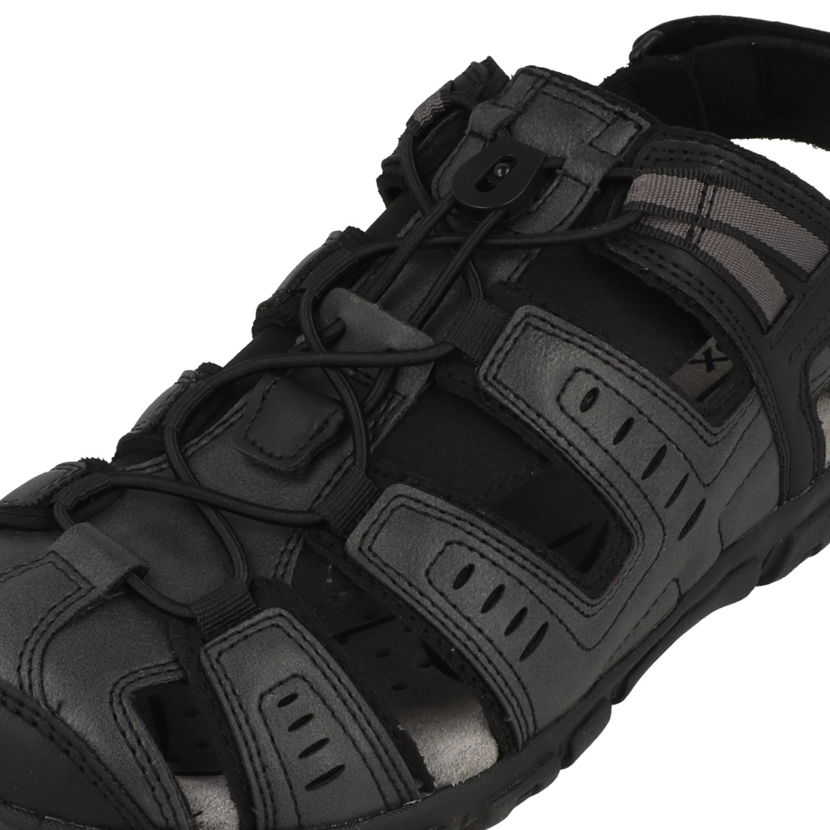 Geox U S.Strada C Sandale schwarz