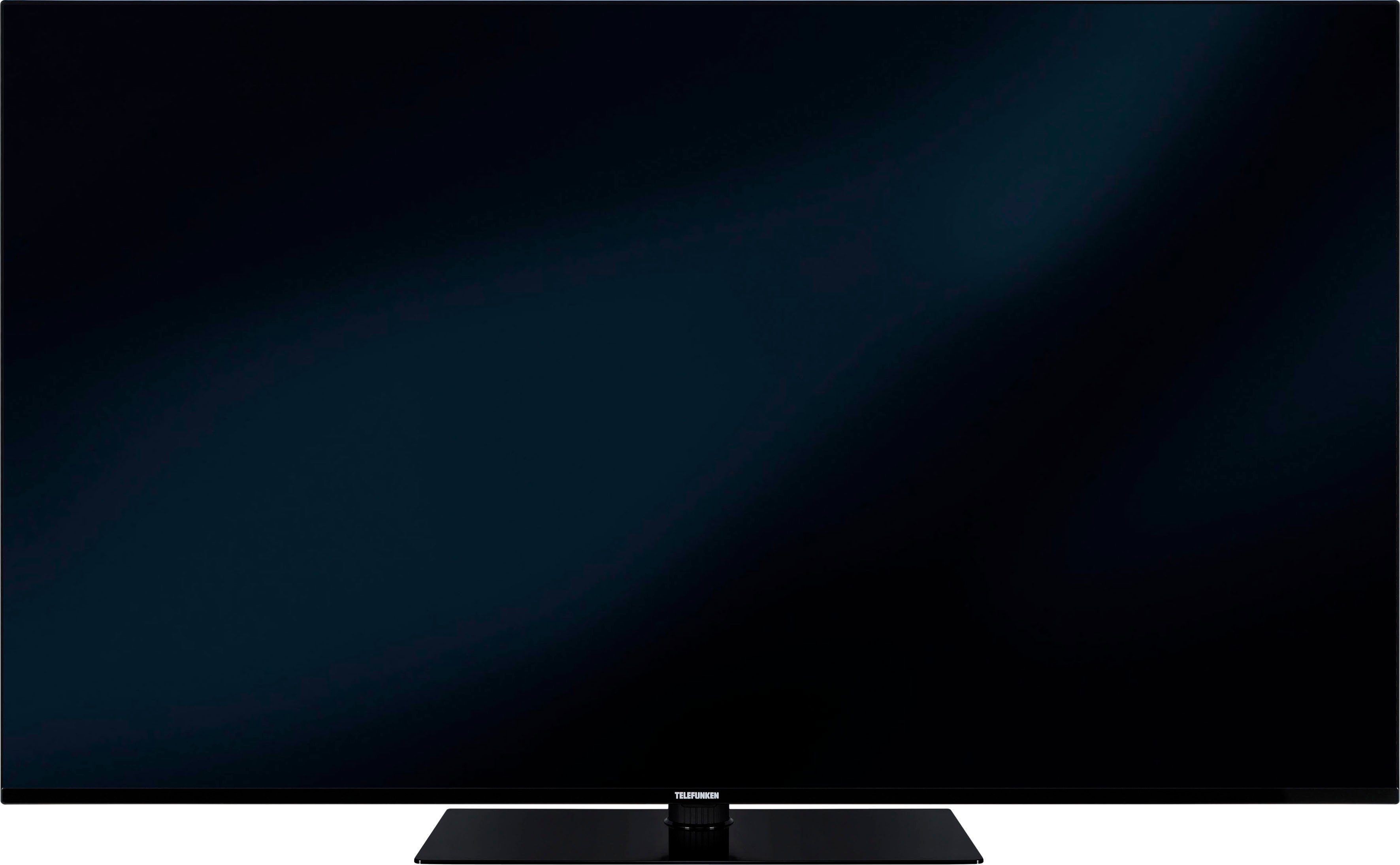 Telefunken D65V950M2CWH LED-Fernseher (164 cm/65 Zoll, 4K Ultra HD, Smart-TV, Dolby Atmos,USB-Recording,Google Assistent,Android-TV)