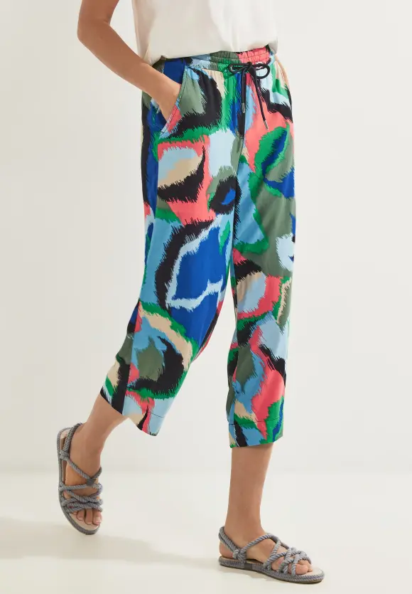 CECIL Casual Fit Hose mit Print