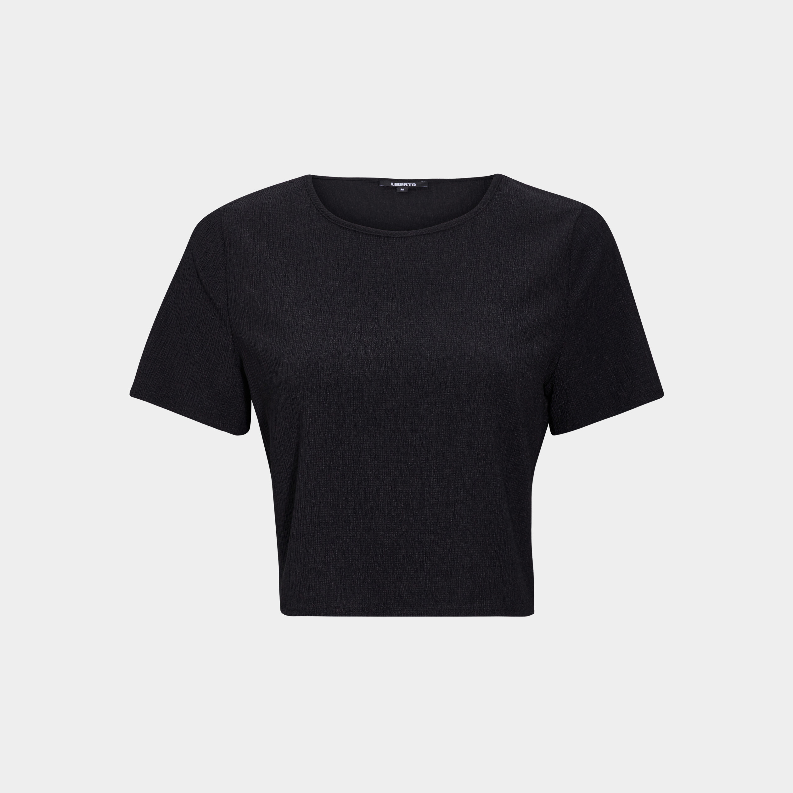 T-shirt manches courtes noir femme | La Halle