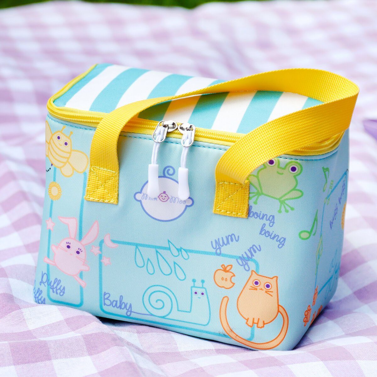 MILK&MOO Kühltasche Milk&Moo Lunchbox, Lunchtasche, Brotdose, Kühltasche, Türkis