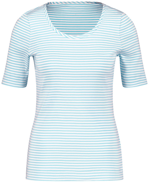 Geringeltes T-Shirt aus Baumwolle