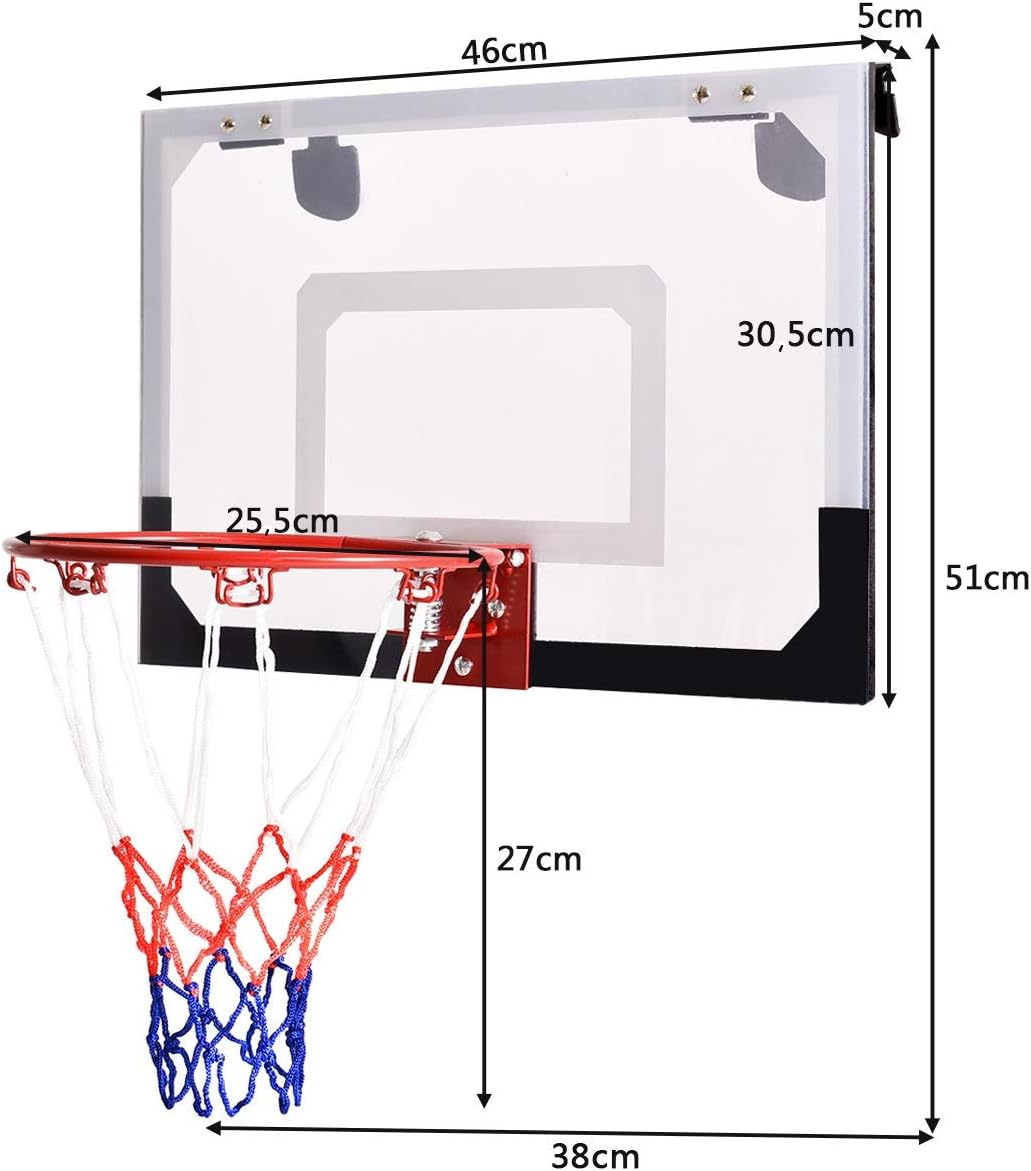 Costway D†25,5cm Baketballkorb Indoor
