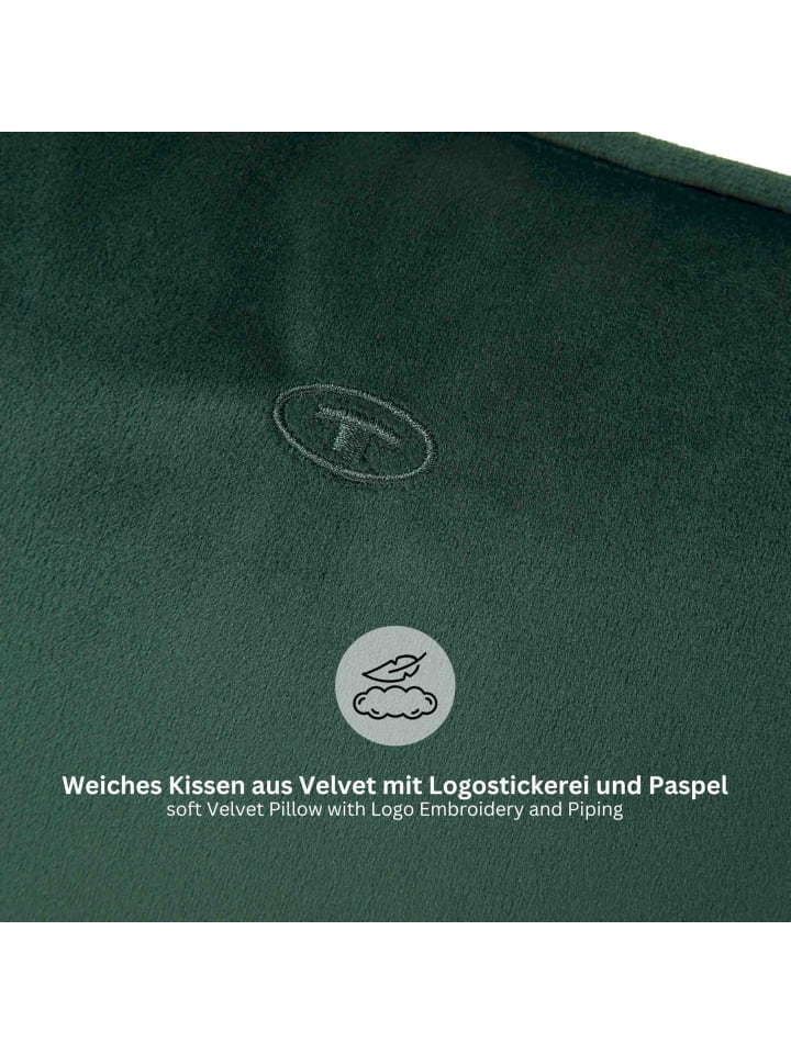 Tom Tailor TT Kissenhülle 2er Set VelvetSignature 45 x 45 cm in Grün günstig kaufen 45 x 45 cm