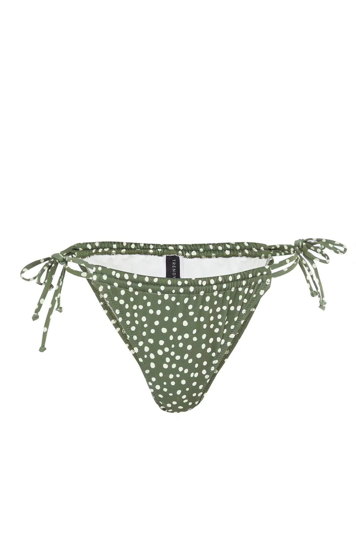 Trendyol Collection  Bikinihose mit gepunktetem Tunnel und hohem Beinausschnitt TBESS23BA00193