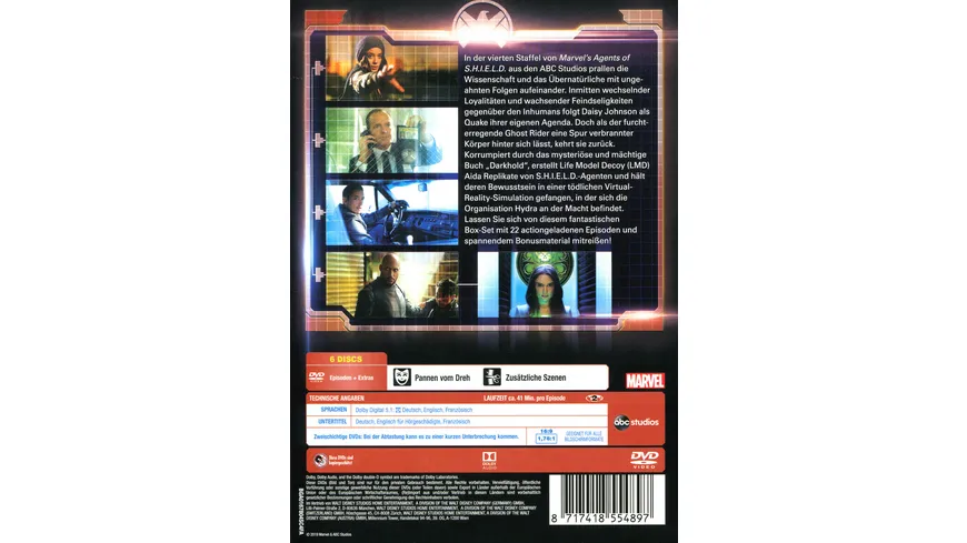 Marvel's Agents of S.H.I.E.L.D. - Staffel 4  [6 DVDs]